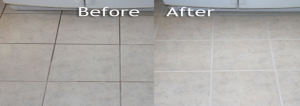 tile grout cleaning before after tile grout cleaning - The Accents In Cleaning Process!